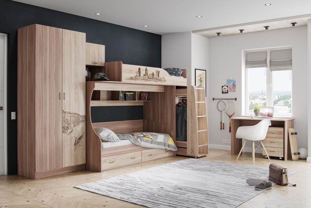 Кровать-чердак Орион 80х190