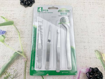 Набор пинцетов, 1 уп-4 шт