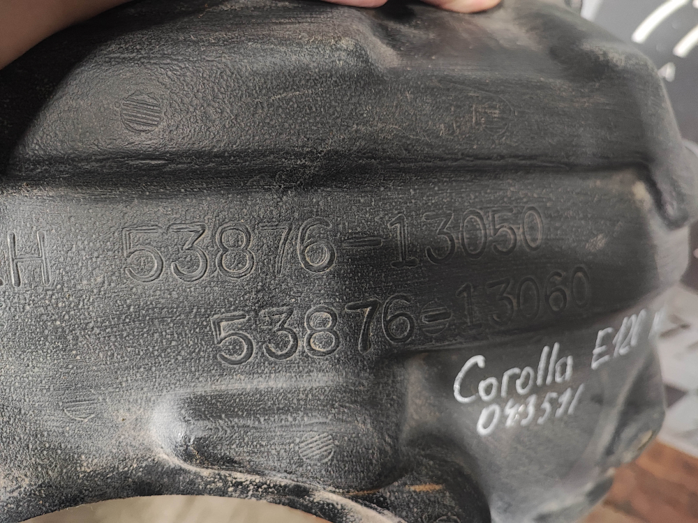 Подкрылок передний левый Toyota Corolla (E120) 03-07 Б/У Оригинал 5387613050