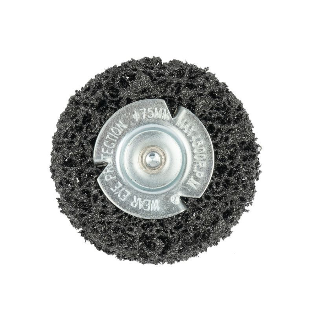 Щетка дисковая 75 мм для дрели, проволока пористый полимер-абразив Yoko