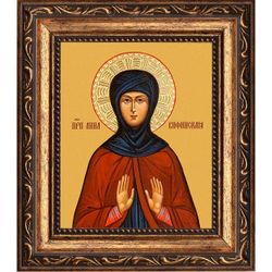 Анна Вифинская преподобная. Икона на холсте.