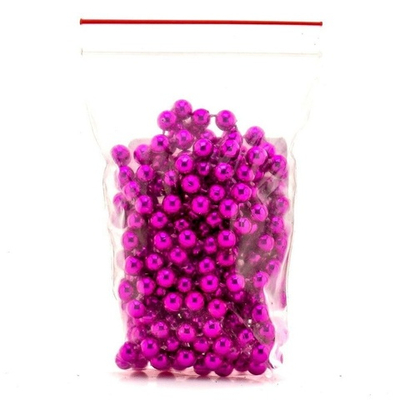 Новогодние бусы 7,5ммх2,7м, фуксия