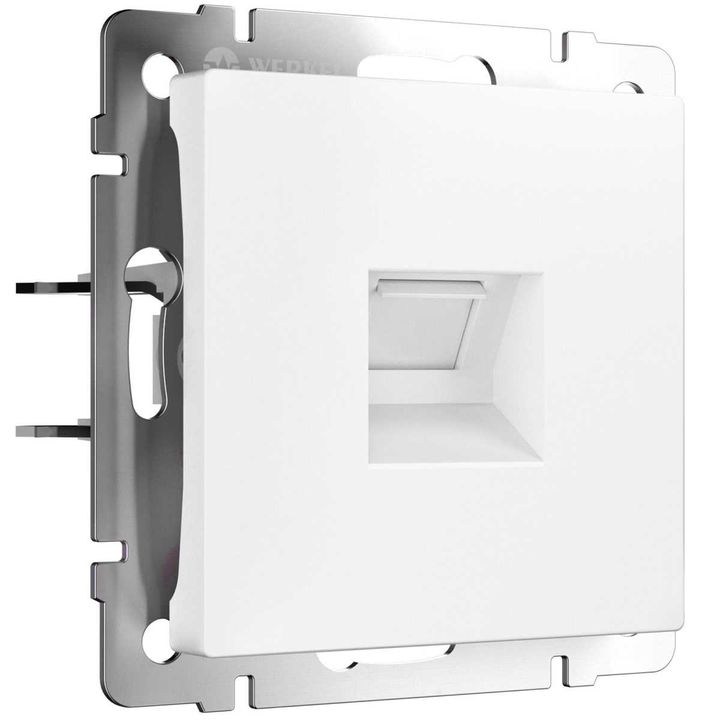Розетка Ethernet RJ-45 cat. 6A экранированная (белый матовый) W5120001/ a069684
