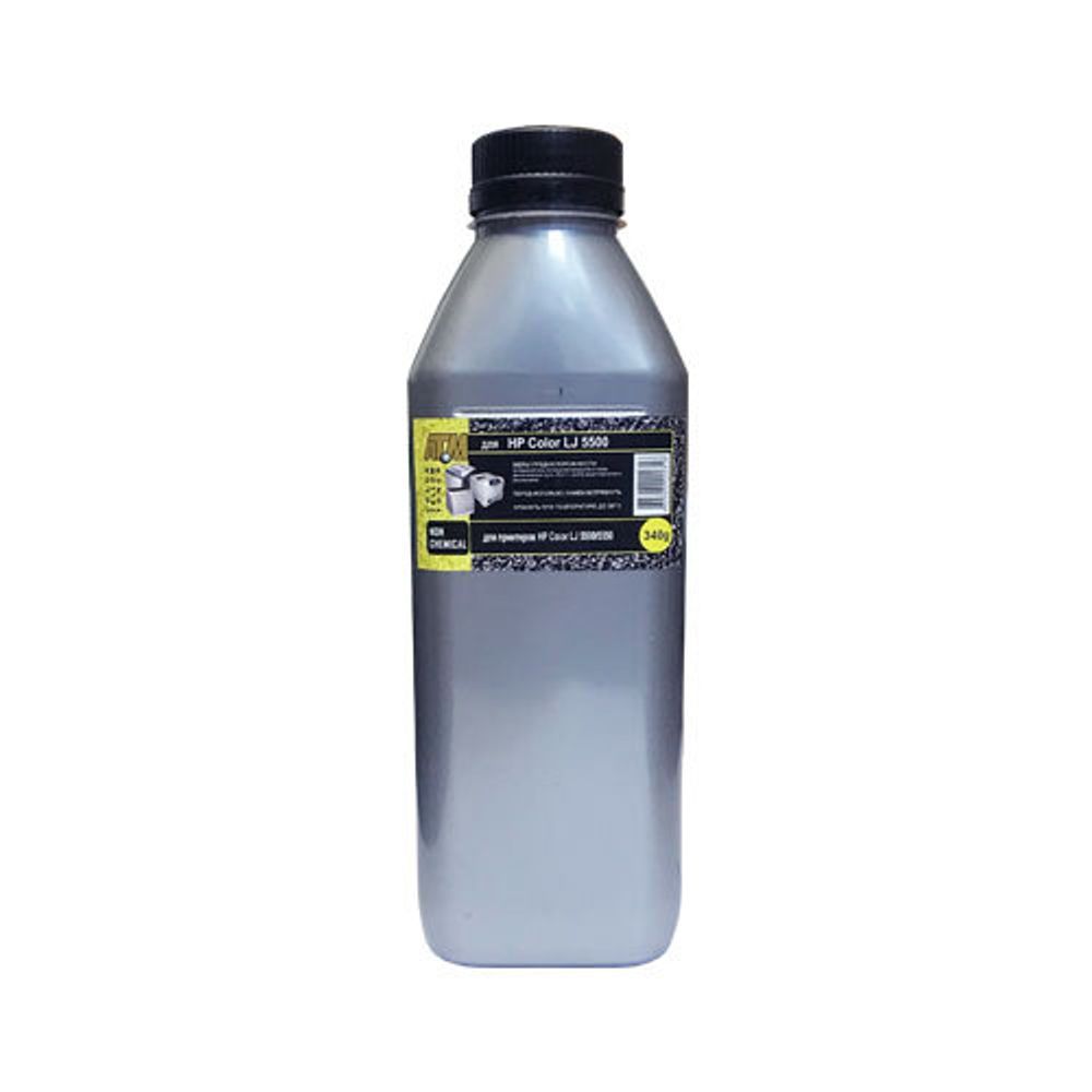 Тонер для HP Color LJ 5500/5550 (340гр, желтый, Chemical) Silver ATM
