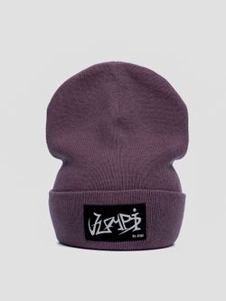 Шапка вязаная весенняя/осенняя (Фиолетовый) УНО