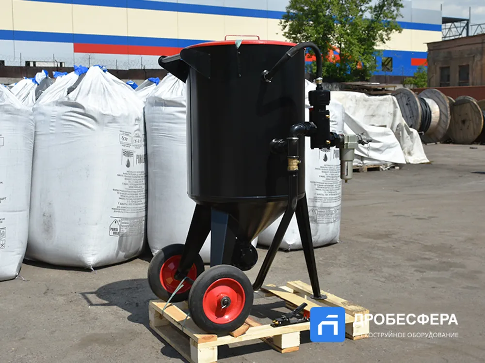 Пескоструйный аппарат PST-PS-200-3 без рукава TWIN с шиберным дозатором