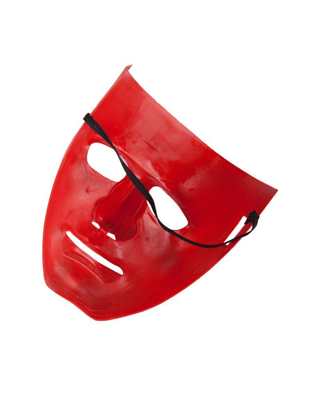 Красная маска из пластика (Цвет: красный)