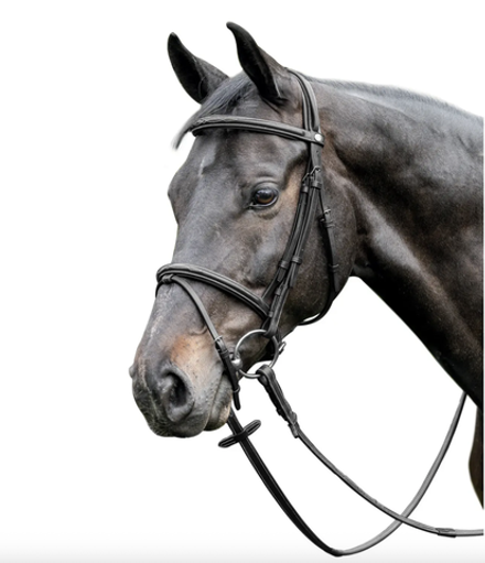 Уздечка с англйиским капсюлем и отстрочкой Prestige 3E037