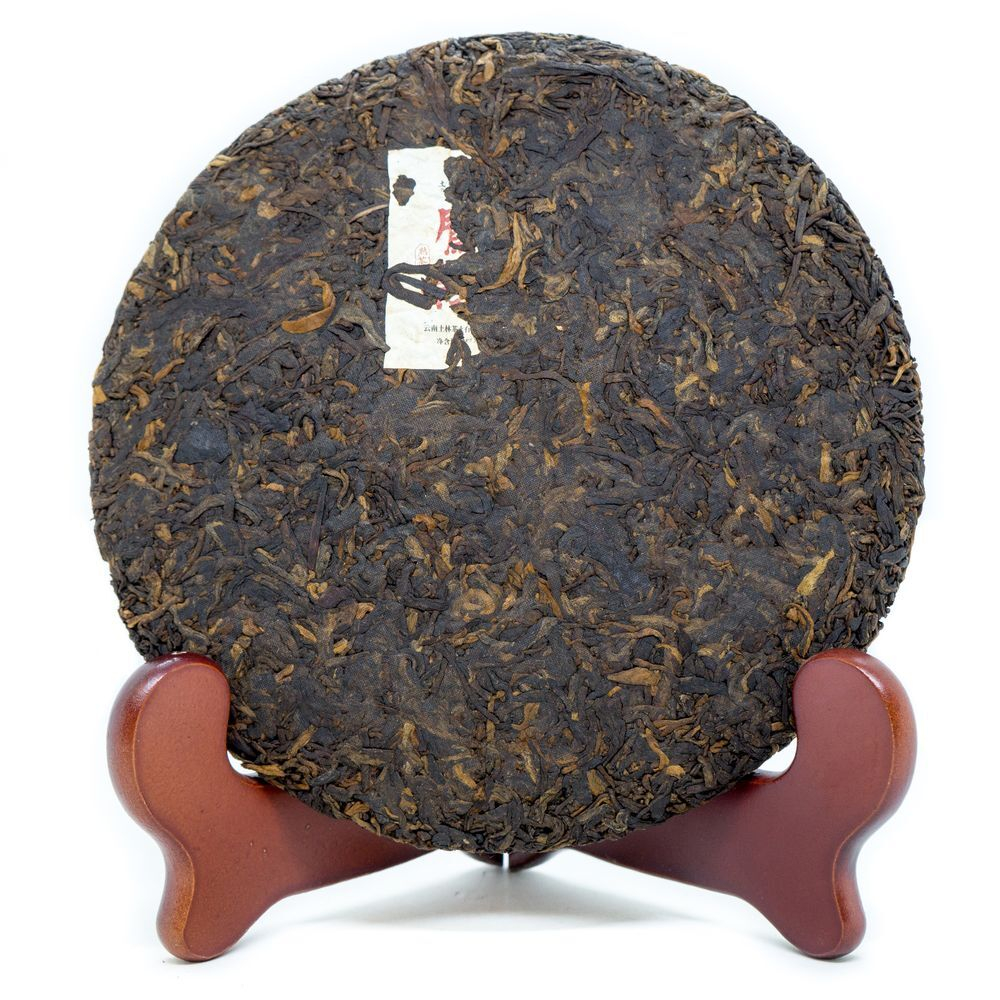 59322 Чай прессованный черный Пуэр Шу "Тулинь, Перо Феникса", ци цзы бин 357гр
