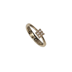 "Экс" кольцо в золотом покрытии из коллекции "Э" от Jenavi
