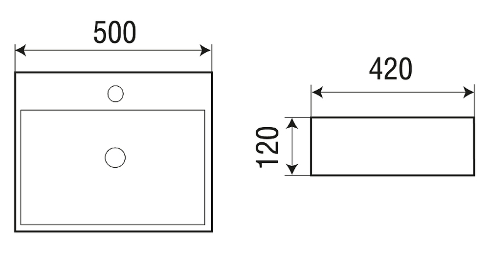 Раковина WeltWasser Elbach 21733 MB 50 10000004505 Черная матовая