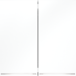 Проходной переключатель встраиваемый VOLTUM S70 двухклавишный с подсветкой 10А, (белый матовый)