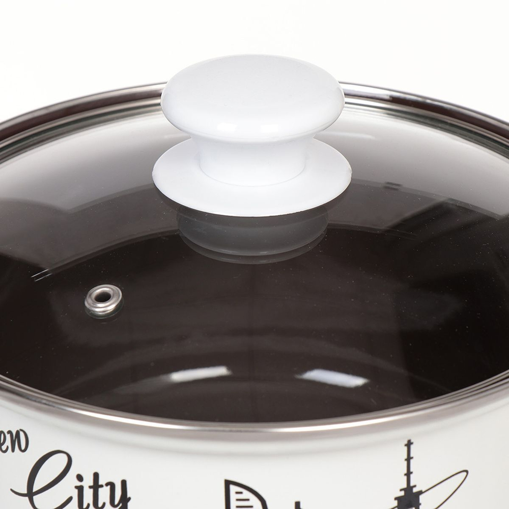 Набор эмалированной посуды 6 пр, кастрюли 1.5,2.3,3 л, Керчь, Новый город-1-Экстра