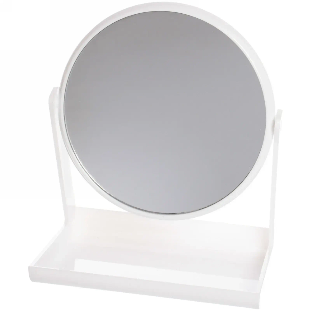 Зеркало настольное на подставке «Beauty style», цвет белый, 14см