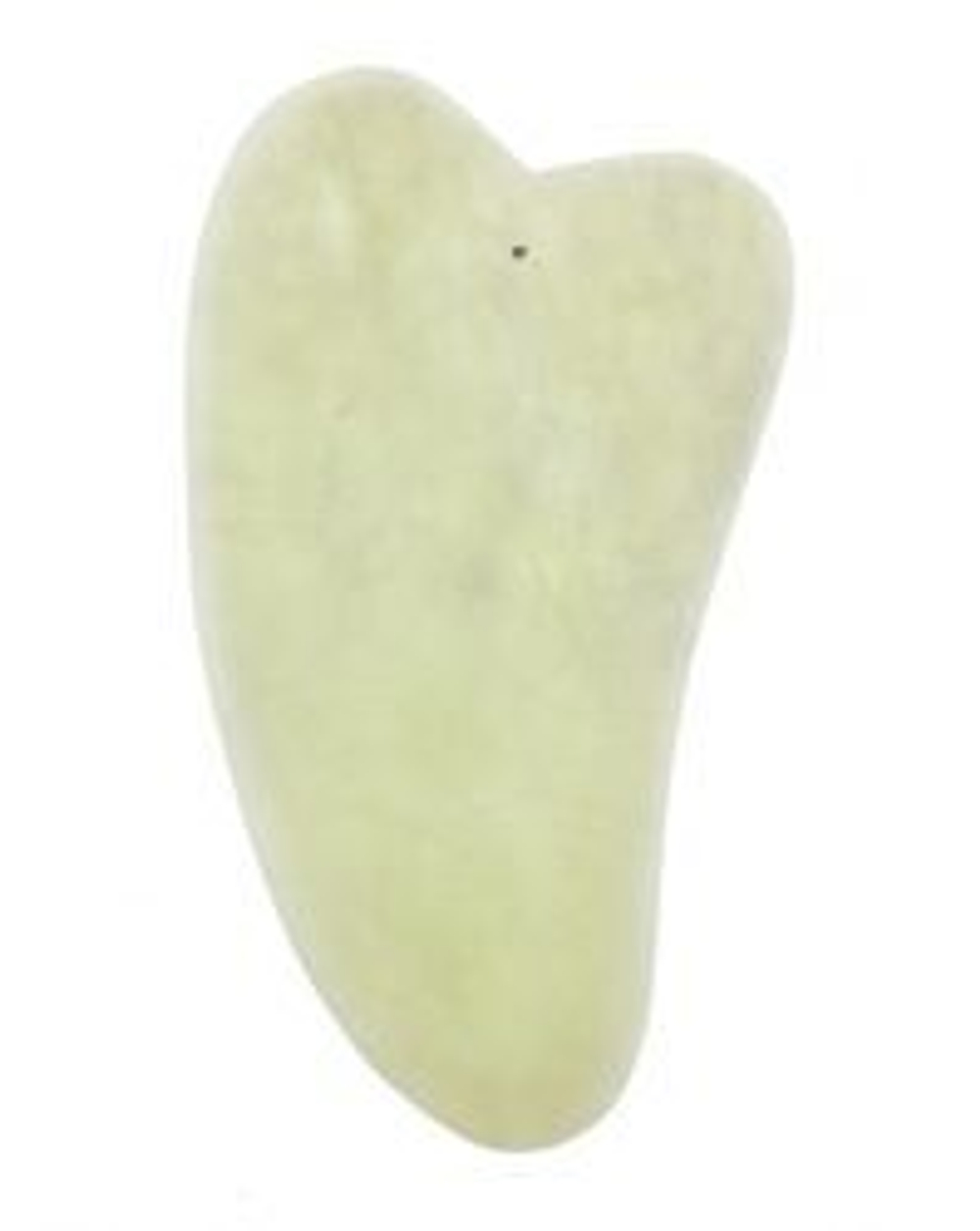Скребок гуаша для массажа - Сердце Slim (нефрит  10 см)