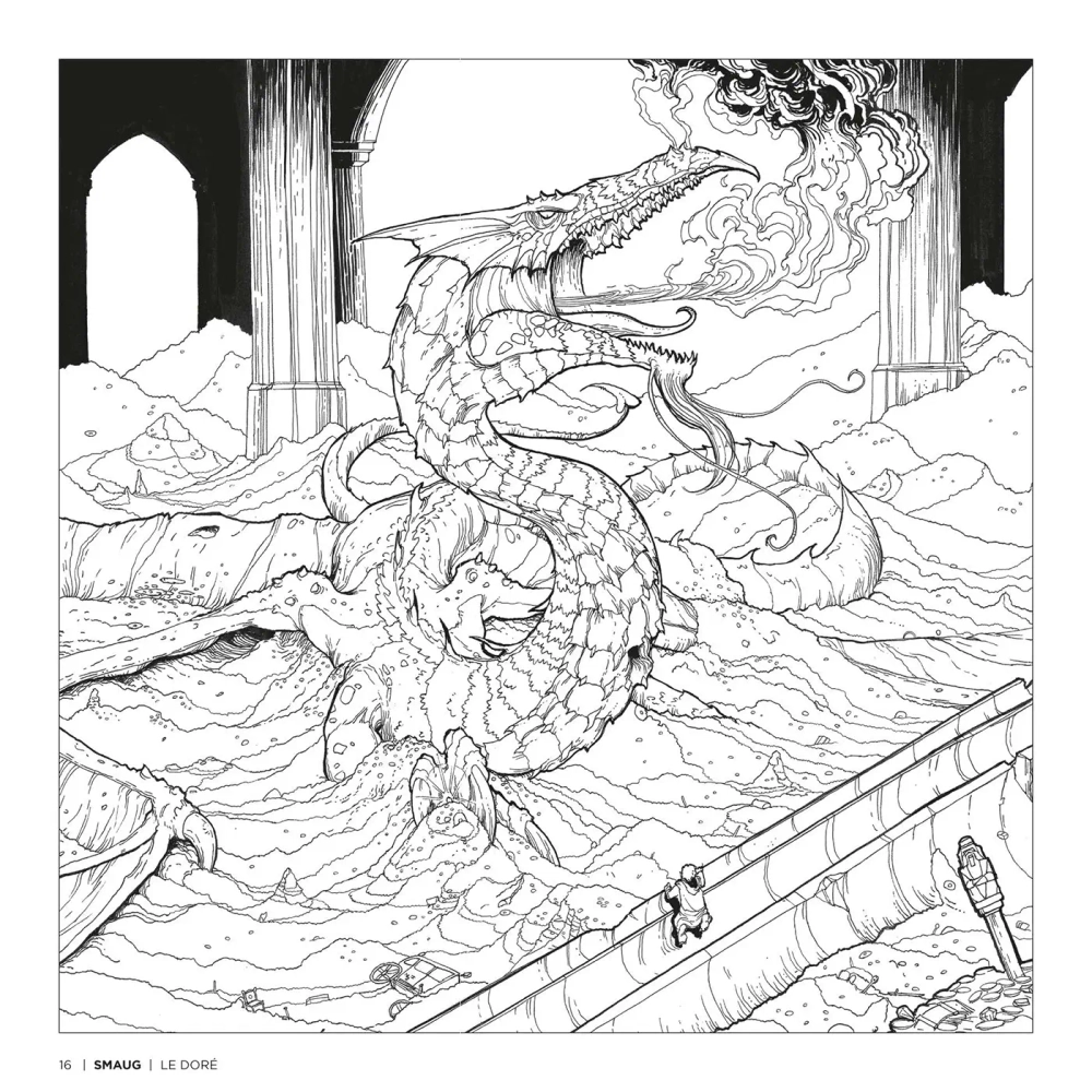 Hachette раскраска по номерам Créatures de Tolkien - Livre de coloriage