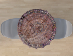 Скатерть "Лунный календарь", по мотивам изображений на шали из Кашмира, символизирующей лунный календарь, 19 в.