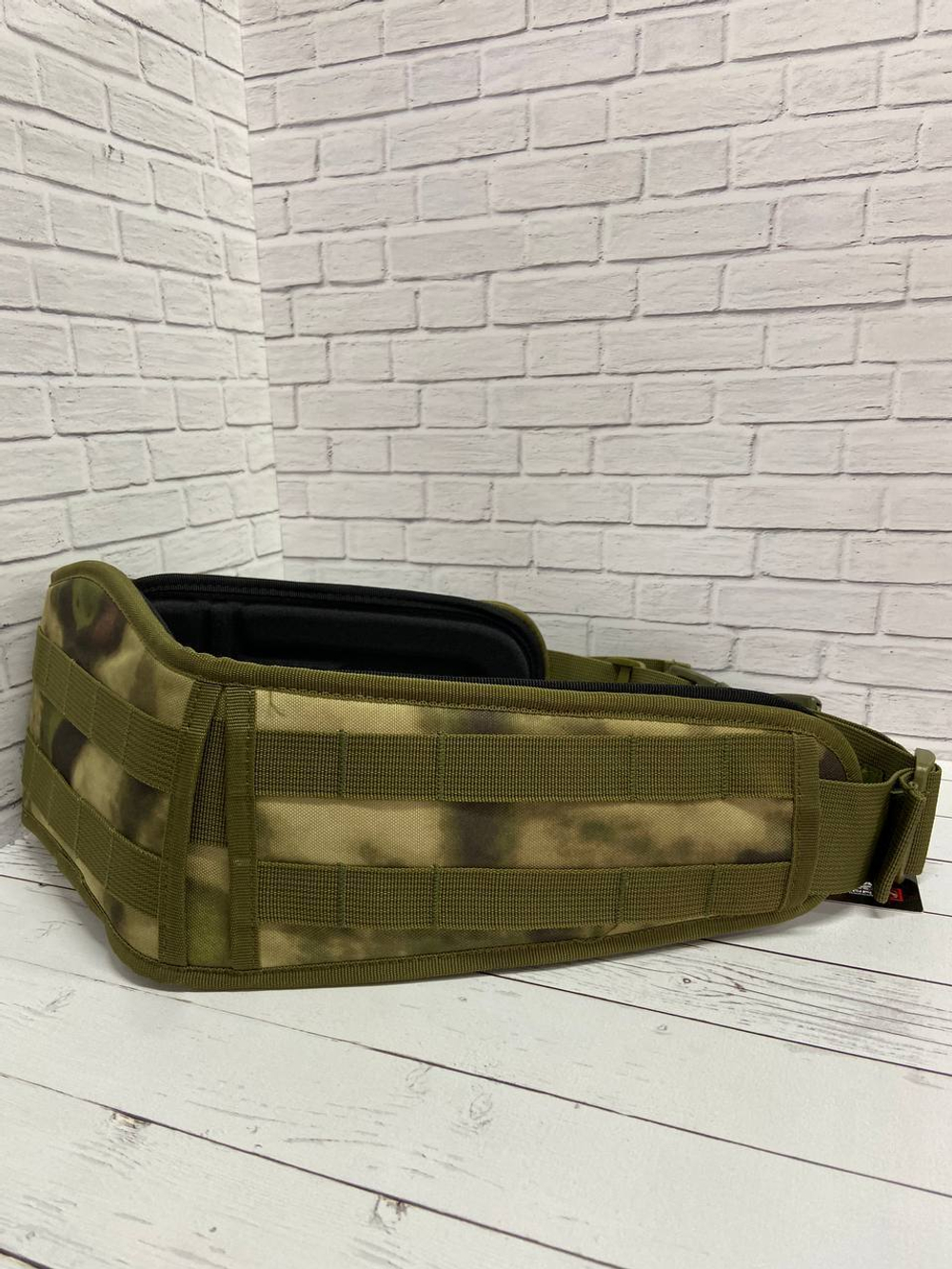 Тактический боевой пояс с MOLLE-системой / мох