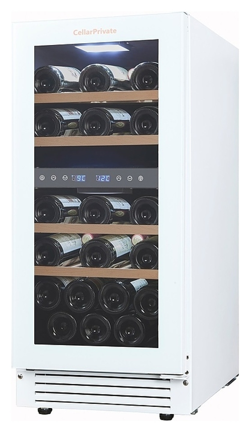 Винный шкаф Cellar Private CP027-2TWH белая дверь со скрытой рукояткой