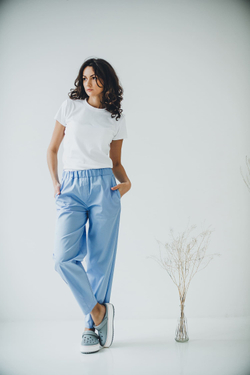 Брюки женские м539 сансара голубой1112