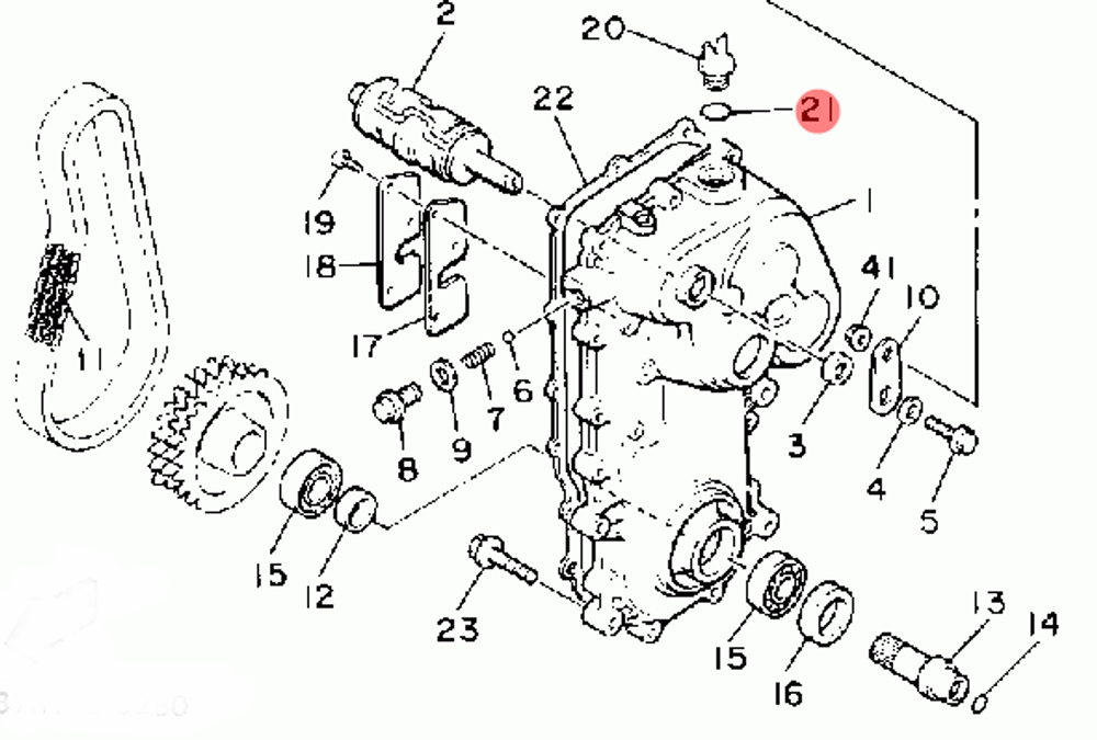 Кольцо резиновое для снегоходов Yamaha