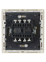 FORTE&PIANO Выключатель 2-клавишный проходной 10А FP407 ваниль IEK