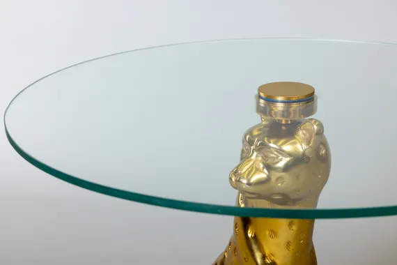 Кофейный стол "Леопард" золото