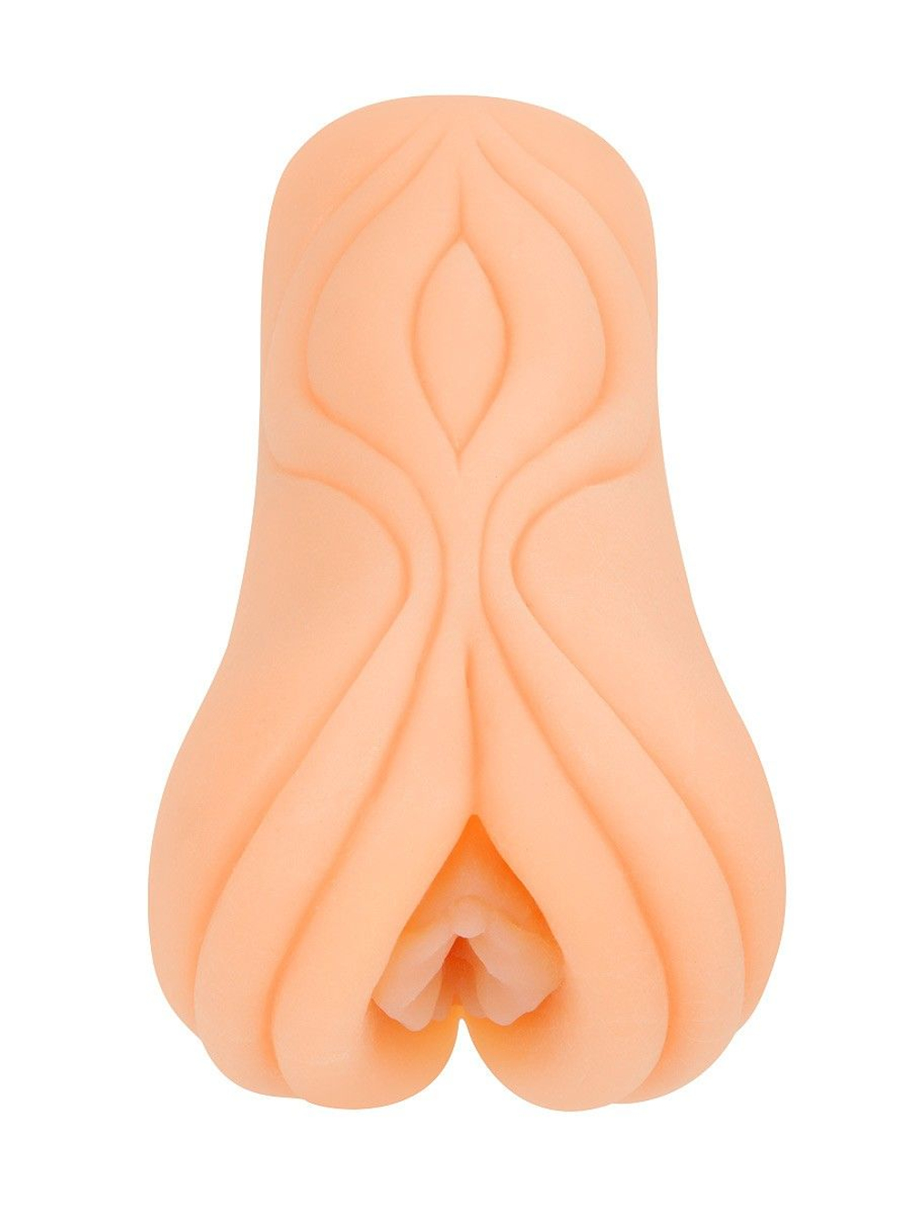 Телесный мастурбатор-вагина с рельефом на поверхности (Цвет: телесный)