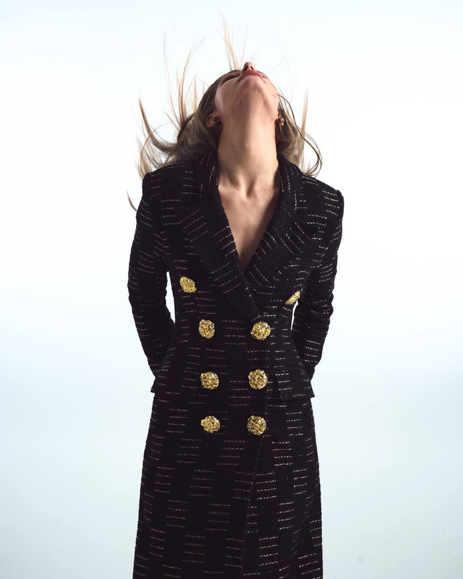 Пальто из твида