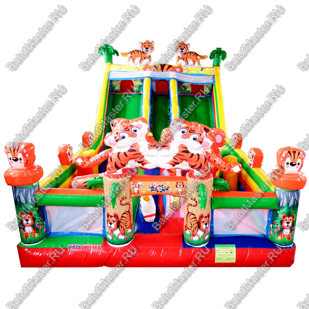 Коммерческий батут "Тигриная страна 2" 12*6*6 м