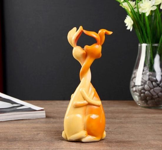 Сувенир "Зайчата" 16,3х6,8х4,7 см