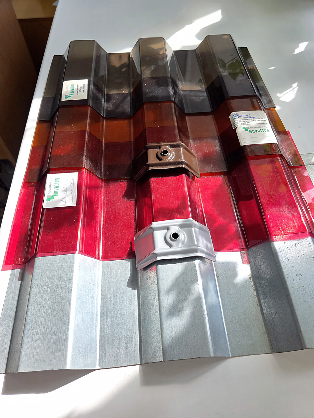 Профилированный поликарбонат NOVATTRO МП 20 1.15/3М 0.8