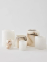 Подсвечник для свечки Tell Me More Alabaster Holder, M, алебастр