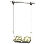 Качели двойные высотой 300 см, диаметр крепления на трубу 76 мм