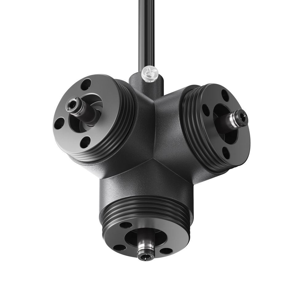 T-образный вертикальный коннектор для системы с вводом питания Maytoni   CA016TC-P-B