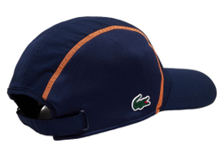 Теннисная кепка Lacoste Tennis Mesh Panel Cap - navy blue/orange