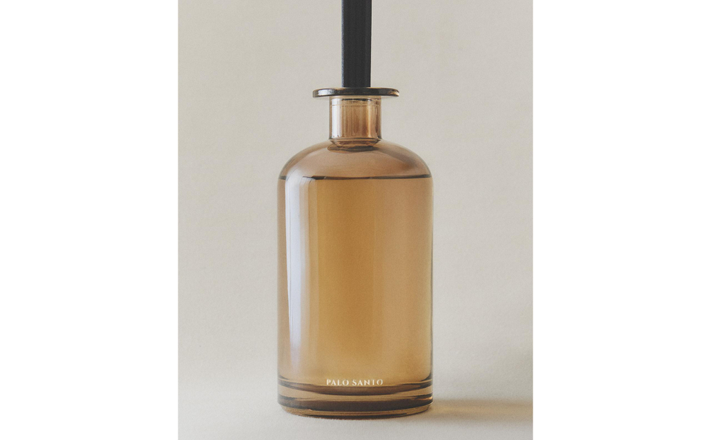 Zara Home Аромадиффузор Palo Santo 500 мл, тростниковые палочки микадо, аромат восточный древесный, Коричневый