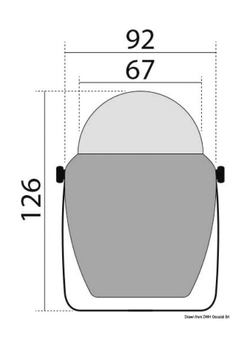 Компас FINDER размер 2" 5/8 (67 мм), синий