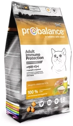 ProBalance immuno protection Сухой корм для кошек курица индейка, 1,8 кг