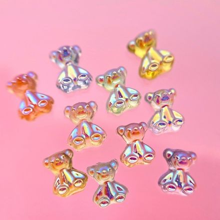 Zoo nail Фигурки объемные для дизайна Мишки, 1752, 10шт