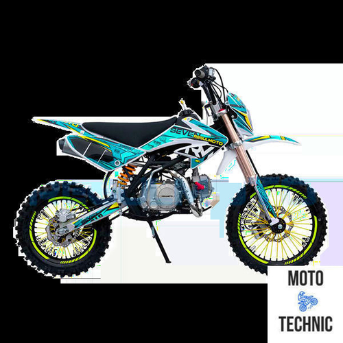 Питбайк Regulmoto SEVEN электростартер, Синий/Желтый