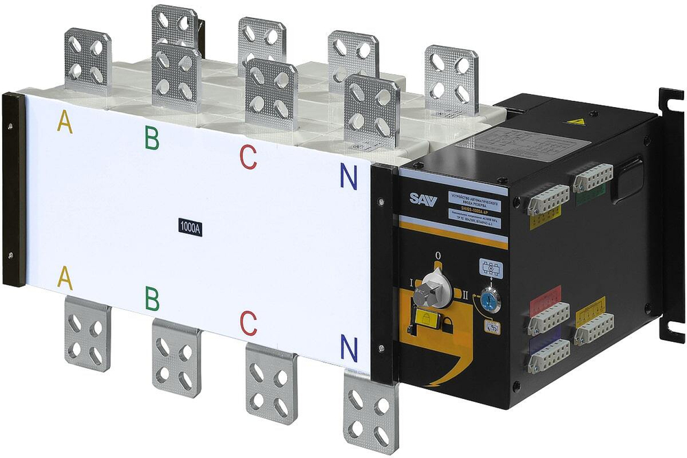 Реверсивный рубильник АВР (устройство автоматического ввода резерва) SHIQ5-1000 4P
