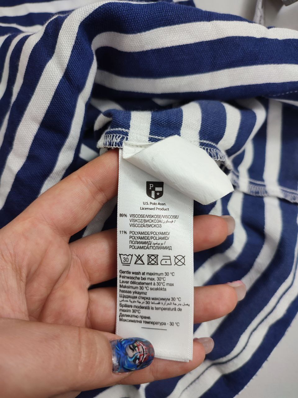 Футболка U.S. Polo Assn с удлиненным рукавом 40 размер