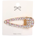 Зажим для волос 1шт на блистере «Pro kapli», капля, цвет золото, 8*2,5см