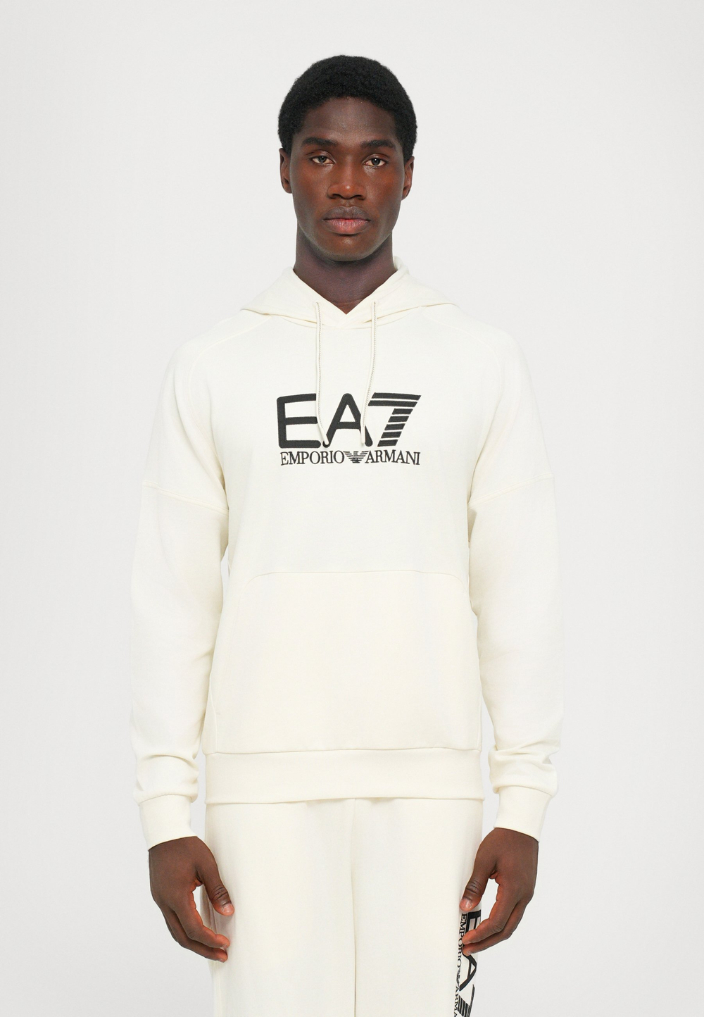EA7 Emporio Armani Толстовка с капюшоном - Чёрный