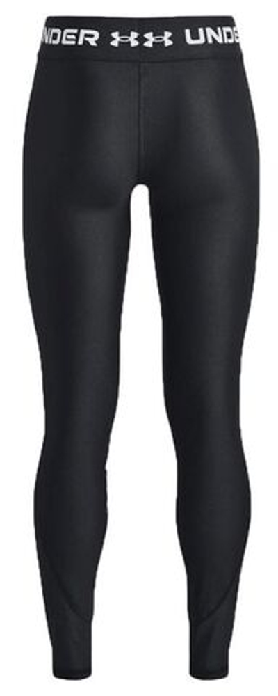 Штаны для девочки теннисные Under Armour Girls' HeatGear Leggings - black/white