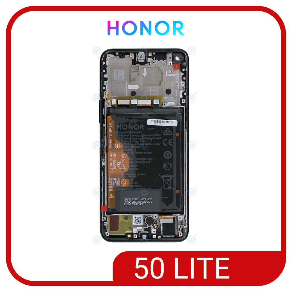 Honor 50 Lite/Huawei Nova 8i Дисплей в раме с акб Original Service