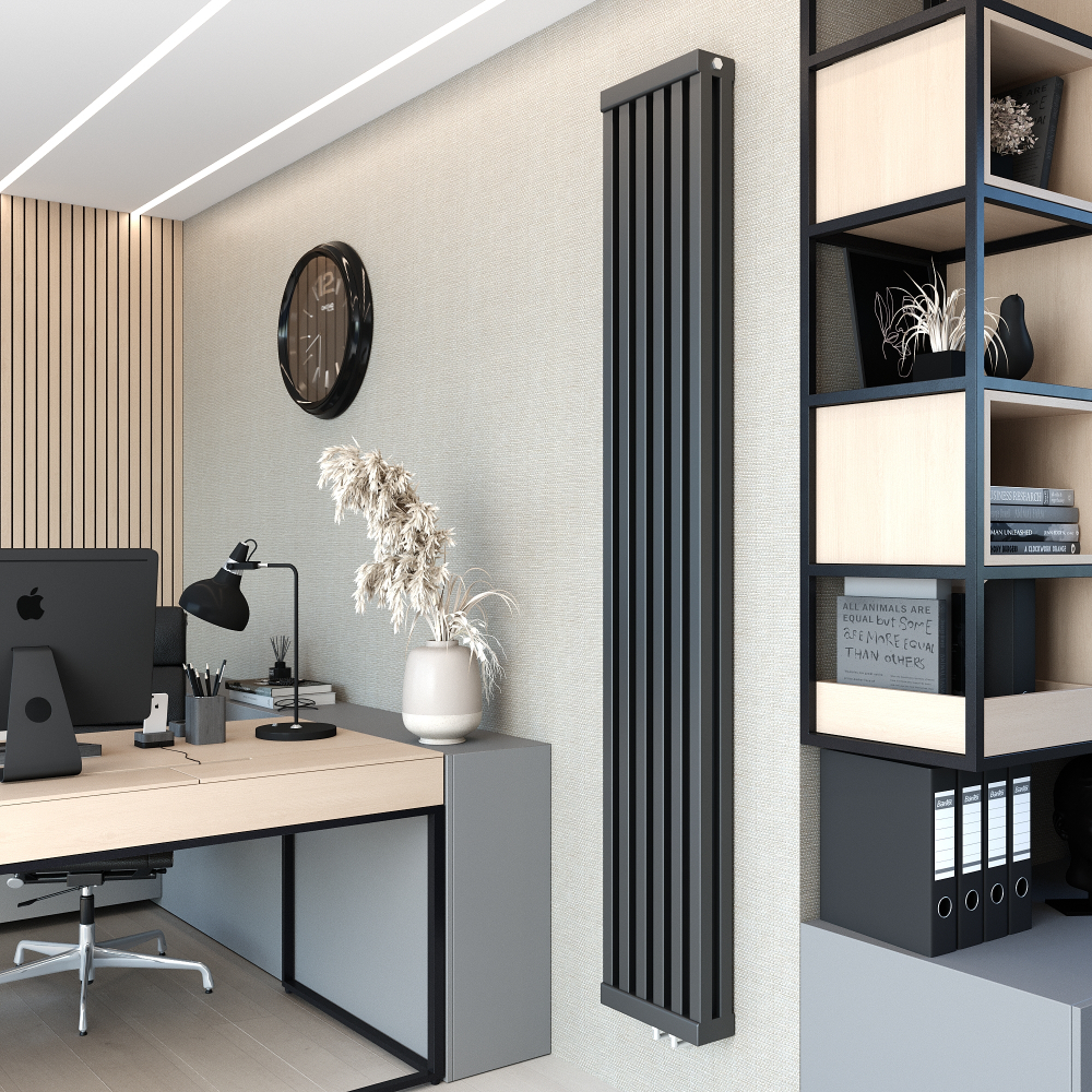 Вертикальные дизайн-радиаторы QT2 2000мм с нижним подключением