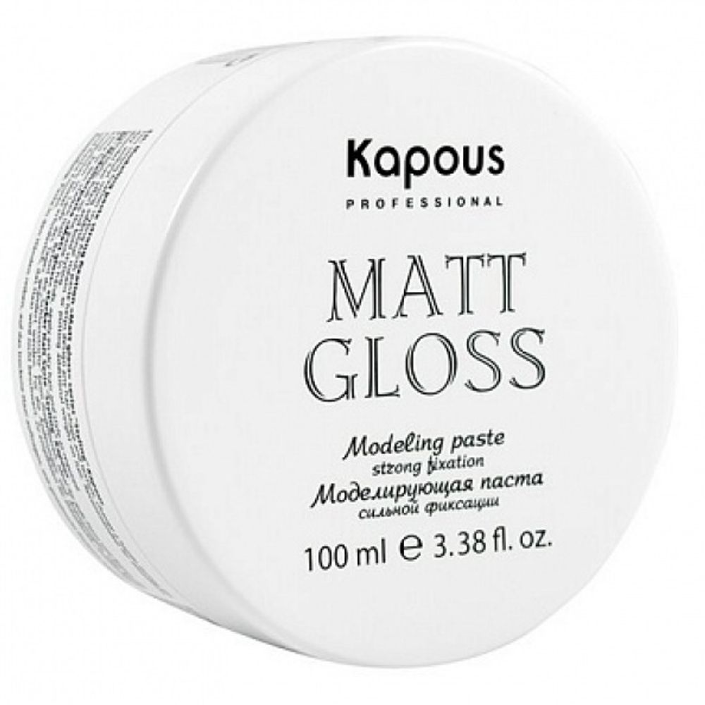 Kapous Professional Паста для волос Matte Gloss, моделирующая, сильная фиксация, 100 мл