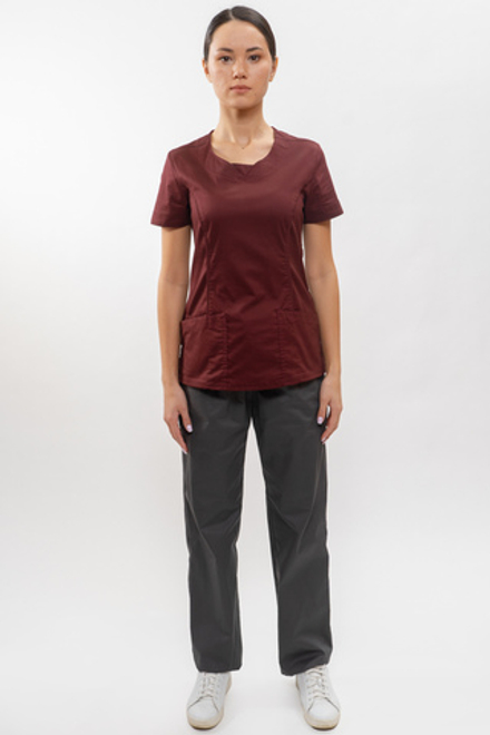 Медицинский топ Доктор Чехов, арт. 5140 Wine